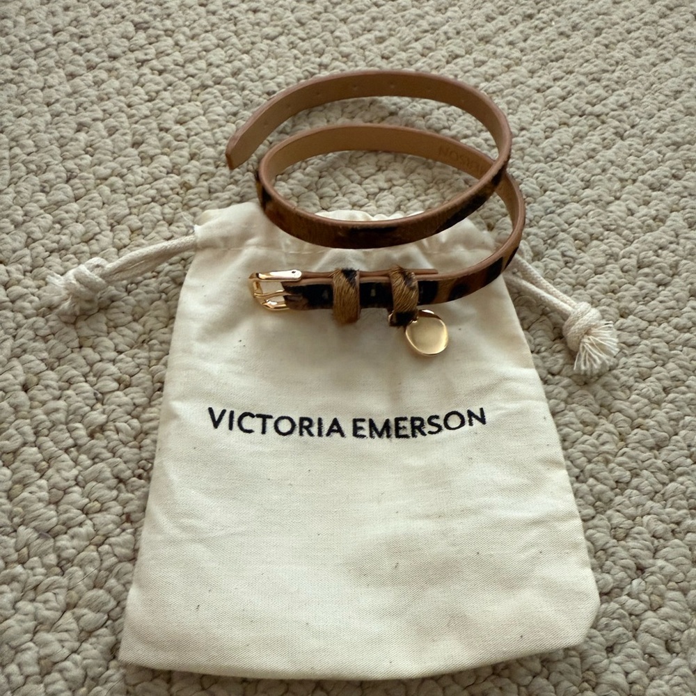 Victoria Emerson Tan Leather Wrap Belt
